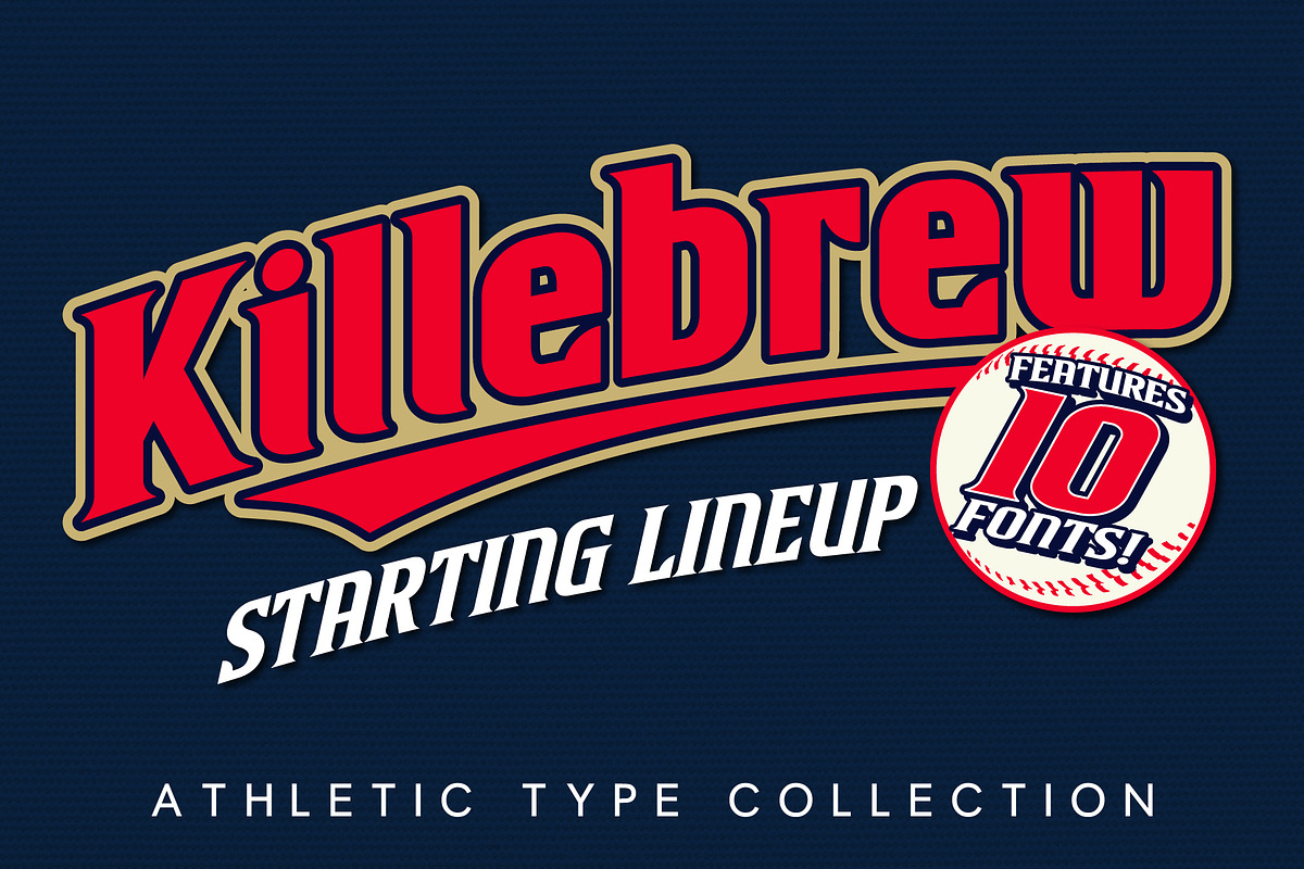 Killebrew | Athletic Type Collection, a Serif Font by StudioWorks (Photo 1 of 10)