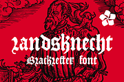 Landsknecht blackletter style font, a Blackletter Font by kaer_shop (Thumbnail 1 of 11)