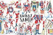 Quirky Santa PNG, a Seasonal Illustration by Markicha Art (Thumbnail 1 of 5)