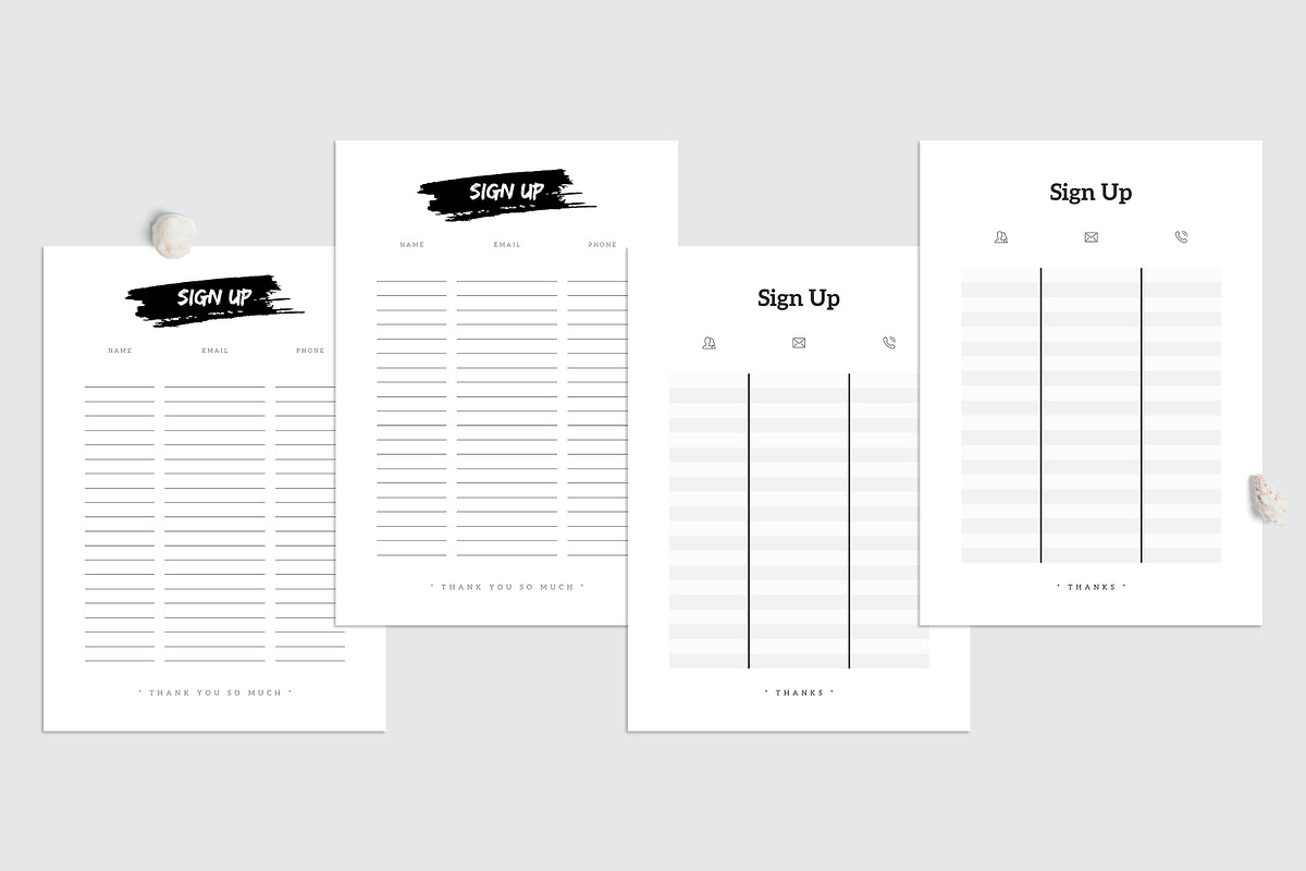 Sign Up Template, a Stationery Template by Amit Debnath (Photo 3 of 5)