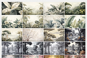 Tropical Plants Landscape Wallpaper, a Wallpaper Graphic by Muzi pear studio (Thumbnail 4 of 12)