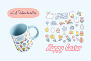 Happy Easter doodles and patterns, an Illustration by kostolom3ooo (Thumbnail 6 of 11)
