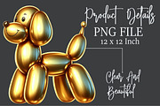 Balloon Dog Sublimation Clipart, an Animal Illustration by Rose Art (Thumbnail 5 of 5)