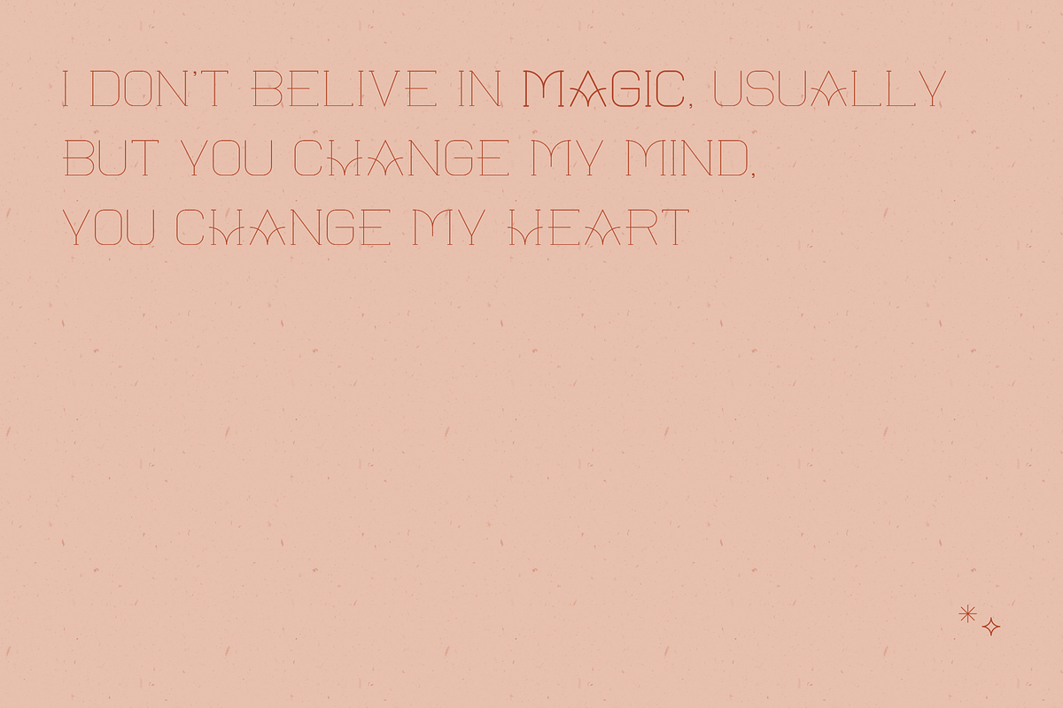 Magic All Caps Serif Monogram Font preview 7