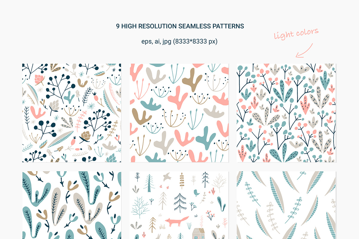 Wildwood pattern collection, a Pattern Graphic by elvinova (Photo 3 of 14)