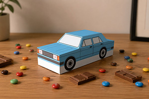 Car favor - 3d papercraft