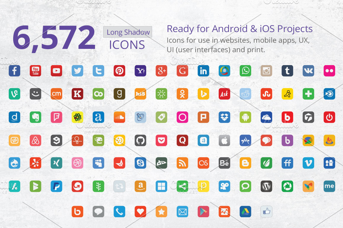 212 Round Corner Social Media Icons, an Icon by ArtFusion (Photo 3 of 5)