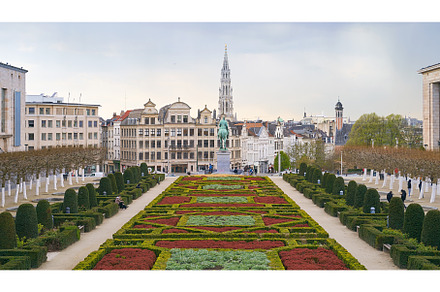 The garden of the Mont des Arts in, an Architecture Photo by Oleksandr Berezko