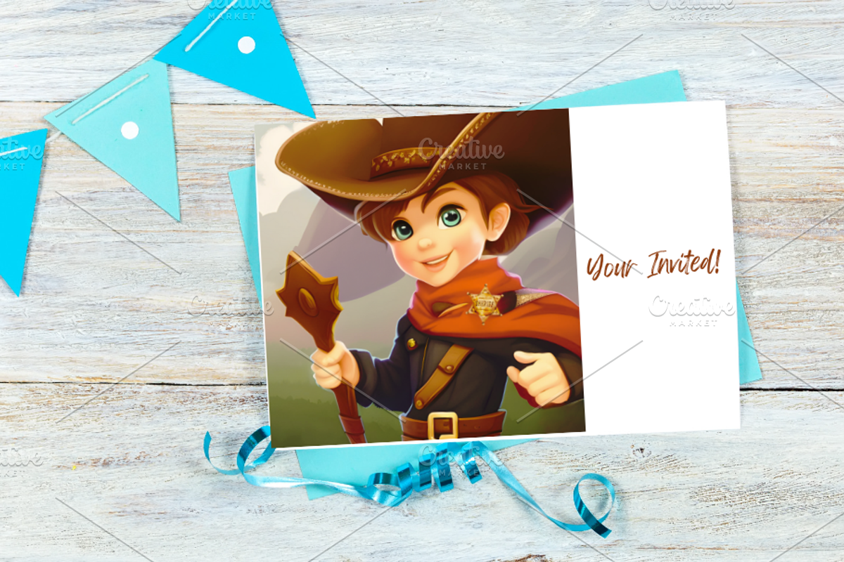 Template, Western, Cowboy & Cowgirl, an Invitation Template by Boho Pixel Dust (Photo 8 of 11)