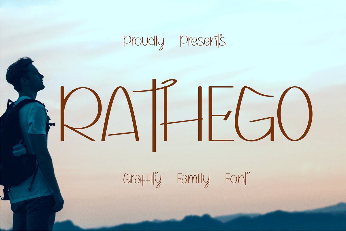 Rathego font, a Sans Serif Font by ponuppo (Photo 1 of 5)