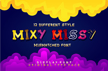 Mixy Missy - 12 Styles Display Font