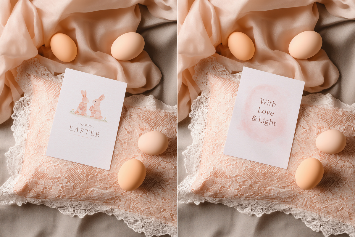 Rococo Lace 5x7 Easter Card Mockup, a Product Mockup by Serenefeeling (Photo 2 of 6)