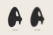 ANALOG — halftone multilingual font, a Handwritten Font by Studio Noppo (Thumbnail 2 of 7)