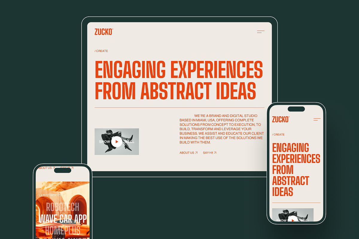 Zucko Studio Framer Template, a Landing Page Template by Saidmakhmud (Photo 2 of 8)