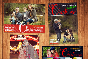 Chirstmas Card PSD Template Se