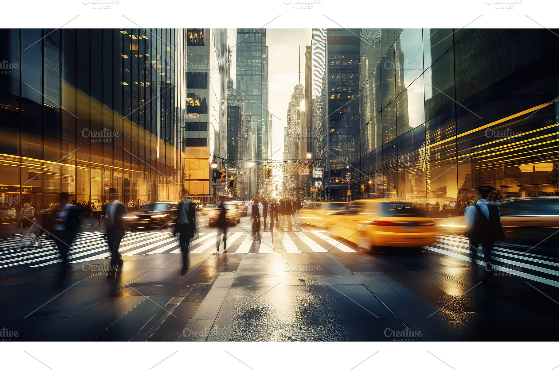 skyscraper blur urban business ai, a Background Photo by pikepicture