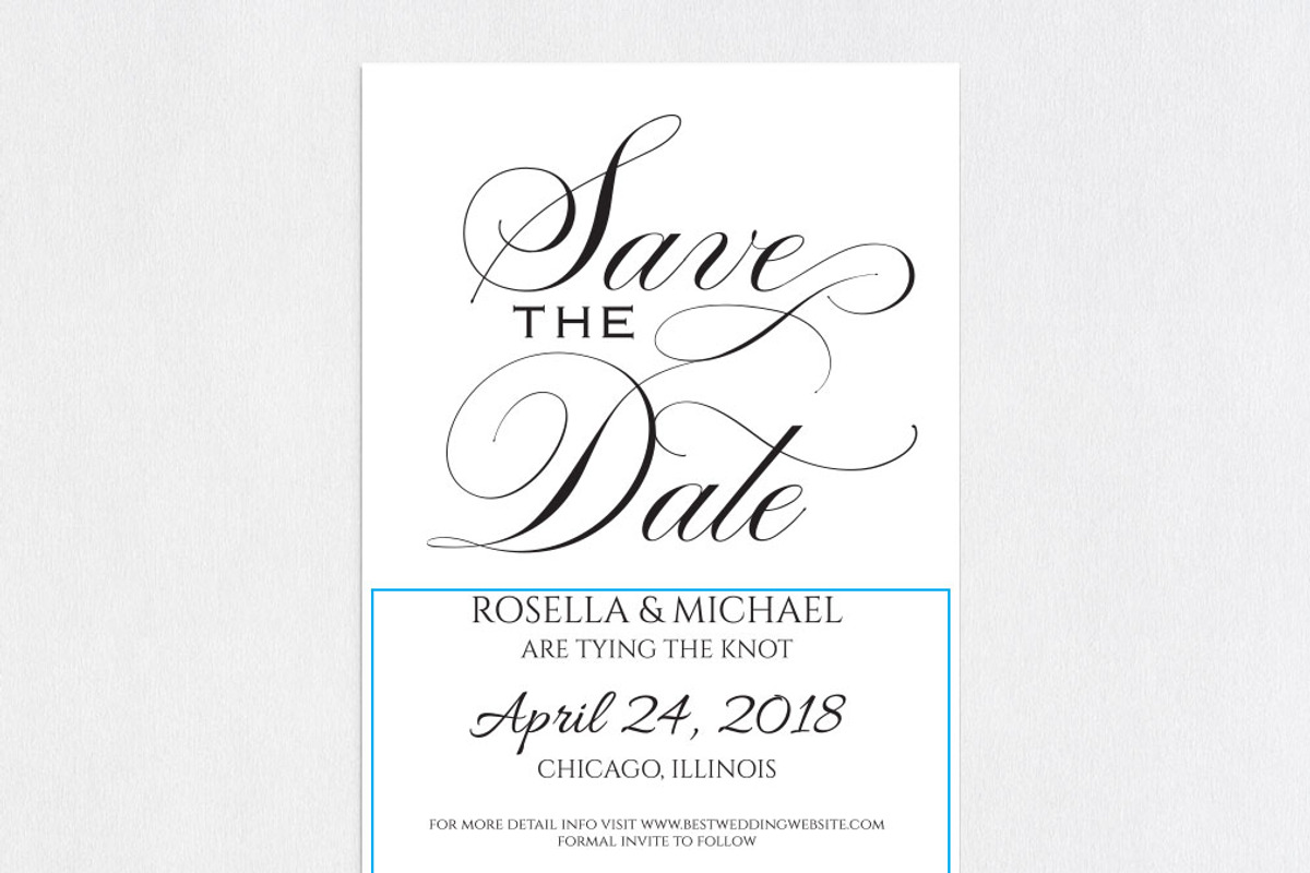 Save the Date Template SHR209, an Invitation Template by Shafura_Wedding (Photo 4 of 5)
