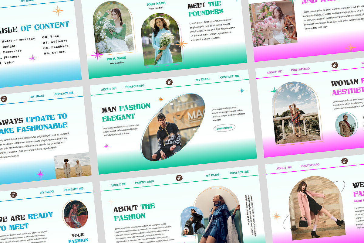 Fashion Powerpoint Template, a Presentation Template by Azruca