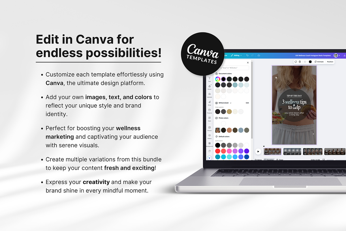 Wellness Instagram Reels Templates, a Social Media Template by DigiPax (Photo 9 of 11)