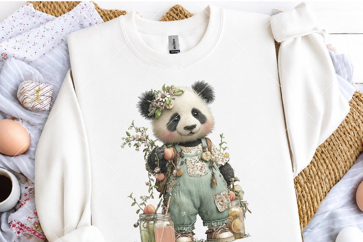Summer Panda PNG Clipart, a Seasonal Illustration by OK Design (Photo 5 of 6)