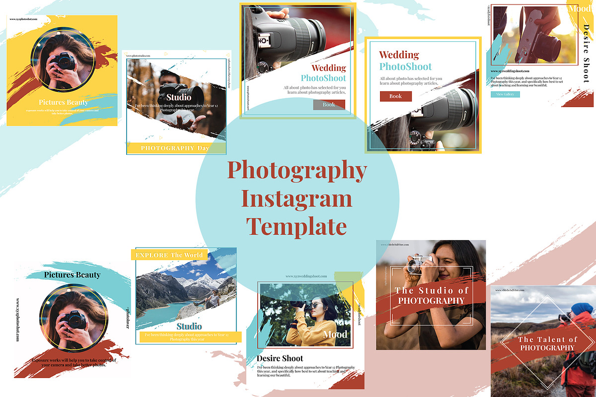 Photography Instagram Templates Kit, a Social Media Template by Mehul Munjani (Photo 2 of 7)