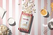 Popcorn watercolor clipart, a Food Illustration by Alena Sid (Thumbnail 9 of 13)