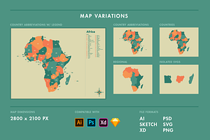 Africa Vector Map