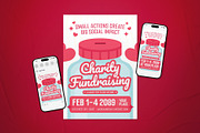 Charity Fundraising Event Flyer Set, a Flyer Template by The Good Store (Thumbnail 1 of 2)