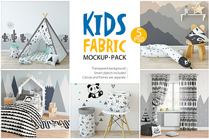 KIDS Fabric Mockup Pack - 1