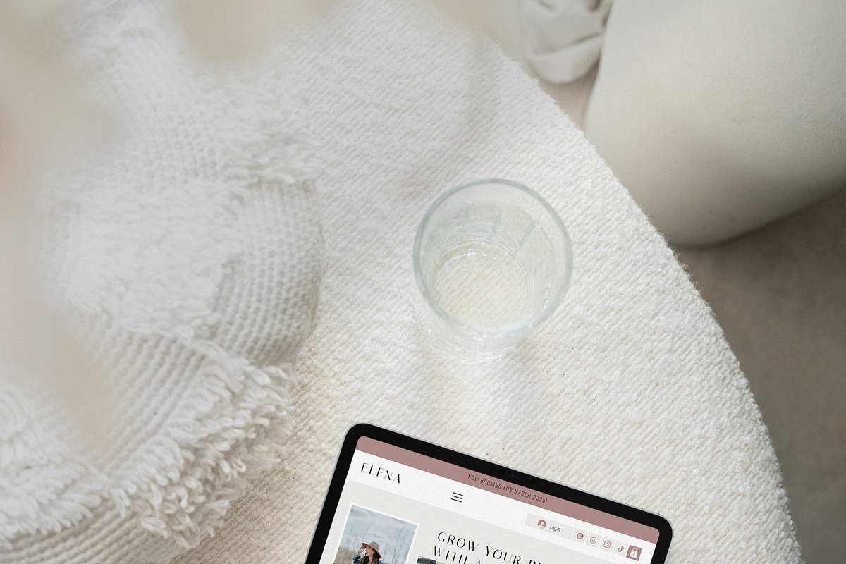 Elena Wix Studio Website Template, a Wix Template by Girl Boss From Home (Photo 6 of 6)