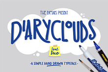 Diaryclouds typeface
