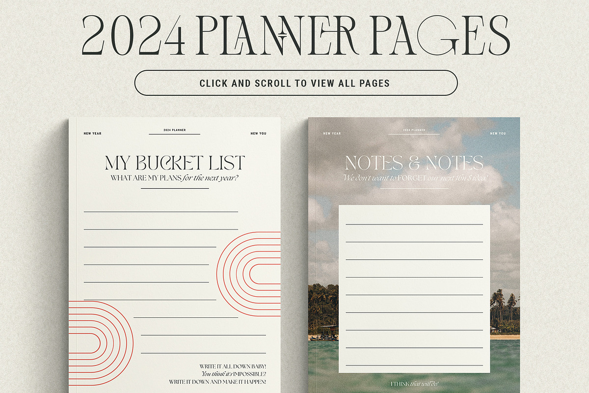 2024 Planner / Workbook for Canva, a Marketing Template by SilverStag Type Foundry (Photo 14 of 18)