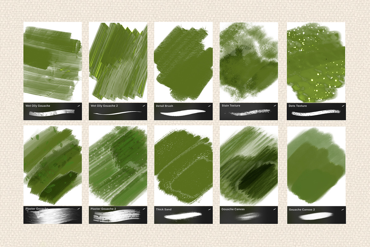 PROCREATE GOUACHE STUDIO, a Brush Add-On by AlexandraArt (Photo 5 of 11)