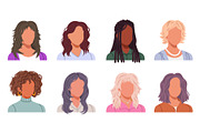 Collection of faceless female avatar, a Person Illustration by Yayasya (Thumbnail 3 of 3)