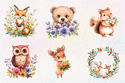 Spring Woodland Animal with Bouquet, an Illustration by CreationArt (Thumbnail 9 of 9)