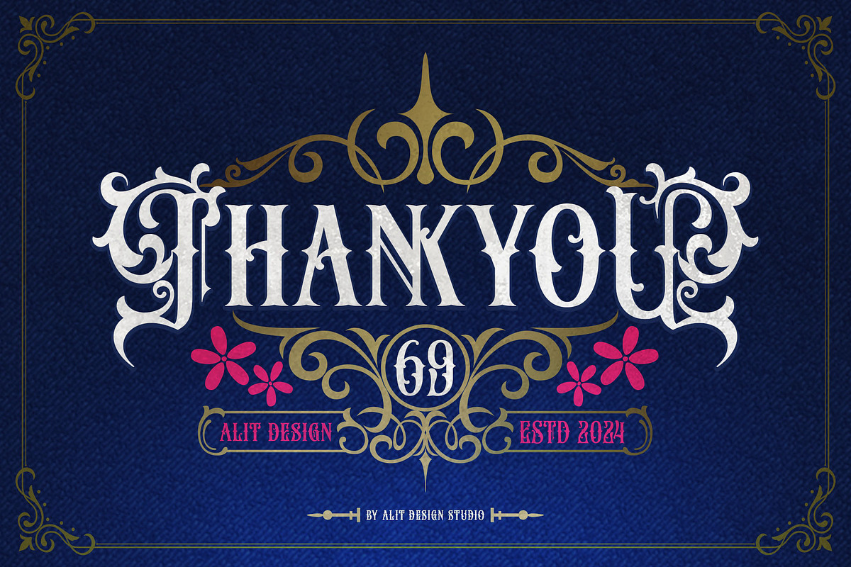 Money Brother Victorian Typeface, a Blackletter Font by alit design (Photo 20 of 20)