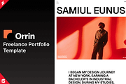 Orrin: Figma Portfolio Template, a Websites & App Template by Flow Samurai Templates (Thumbnail 3 of 6)
