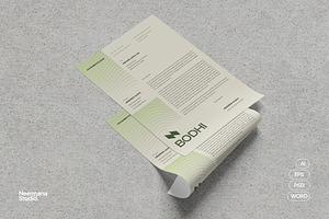 Modern Corporate Letterhead, a Stationery Template by Neermana