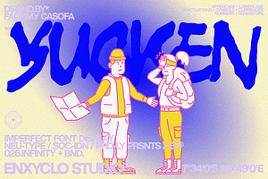 YUCKEN — Raw Branding Font