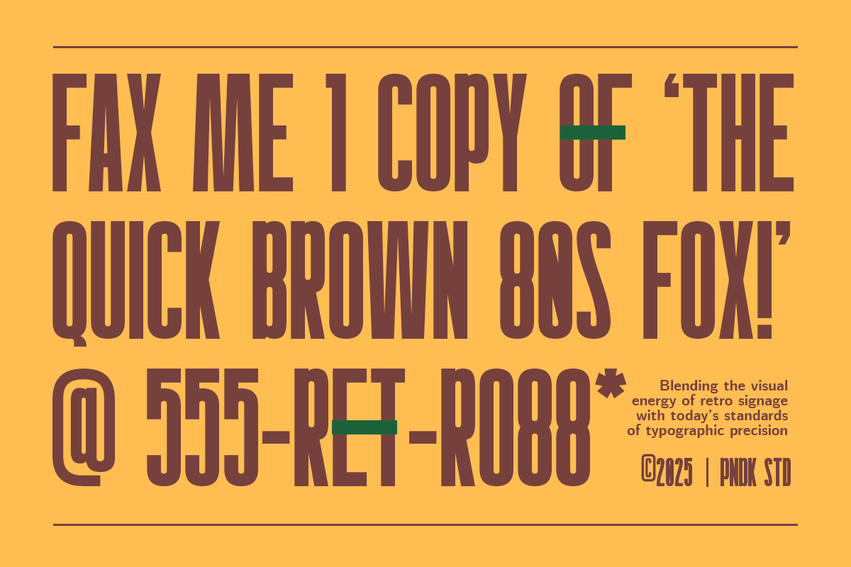 Gondens - Retro Vintage Condensed, a Sans Serif Font by Pandeka Studio (Photo 2 of 8)