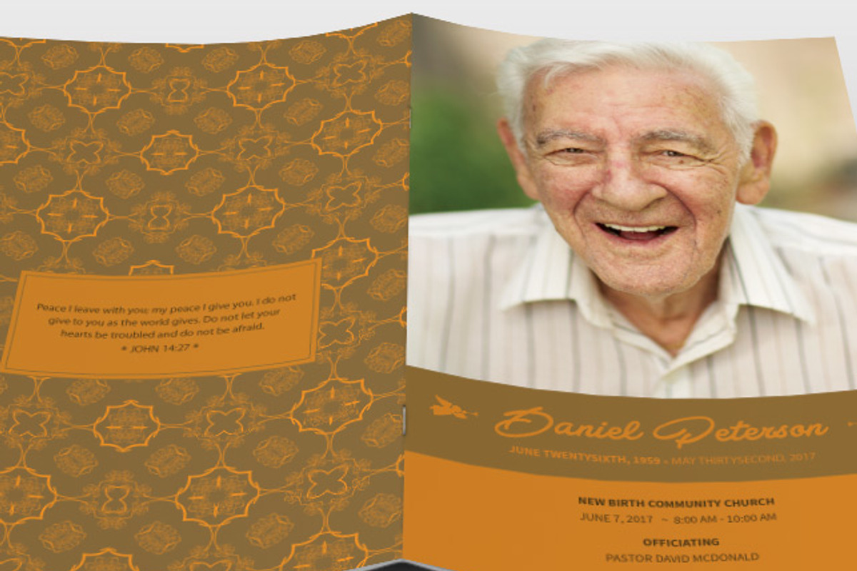 Naples Funeral Program Template, a Brochure Template by loswl (Photo 2 of 3)