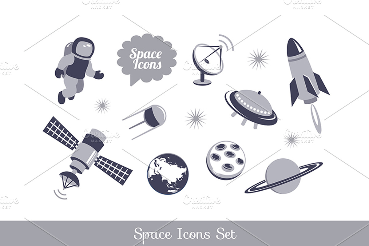 Space icons set, an Icon by Teneresa (Photo 2 of 2)