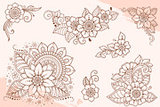 Butterfly & flowers, a Decorative Illustration by Katika Shop (Thumbnail 5 of 9)