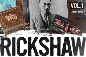 Rickshaw - Gritty Display Font