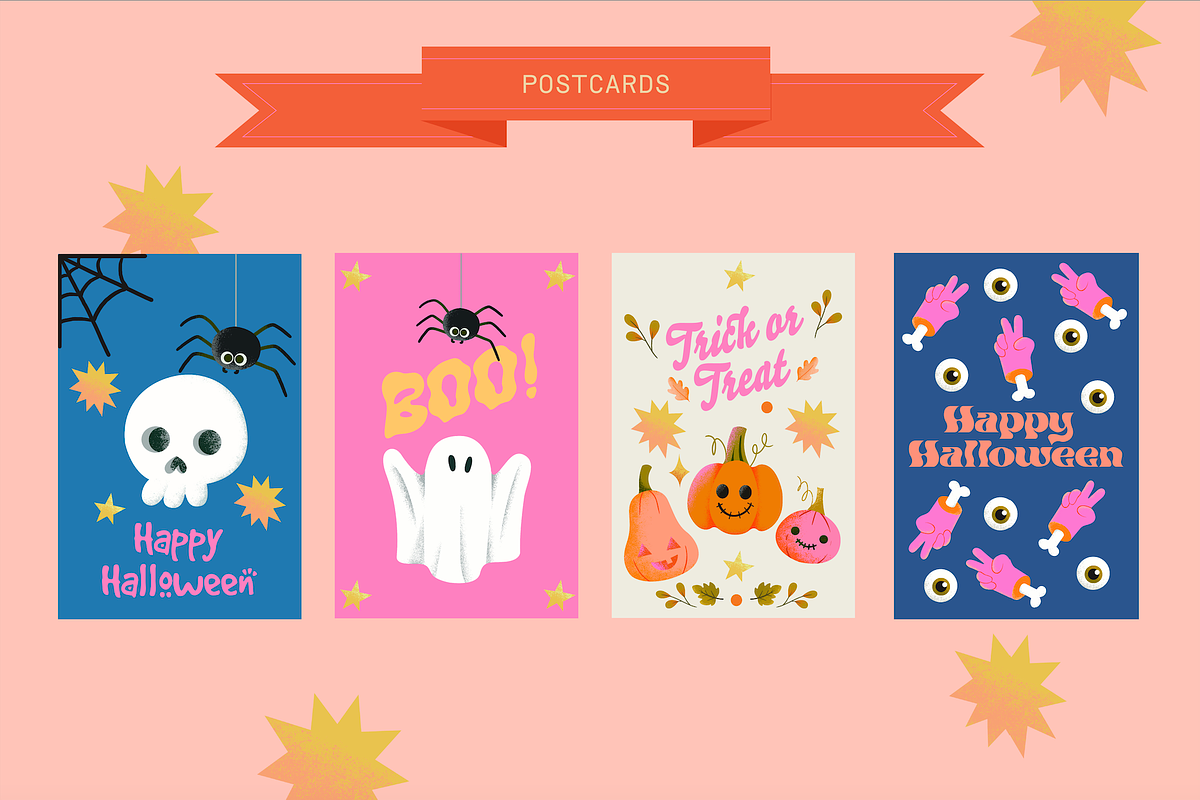 Halloween Clipart Pack, a Seasonal Illustration by selintahtakilic (Photo 3 of 6)