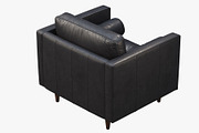 Briar Leather Chair brown and black, a Furniture 3D Model by 3dmitruk (Thumbnail 18 of 24)