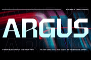 Argus - Blocky Grotesk Typeface, a Sans Serif Font by Lurinzu Studios (Thumbnail 1 of 12)