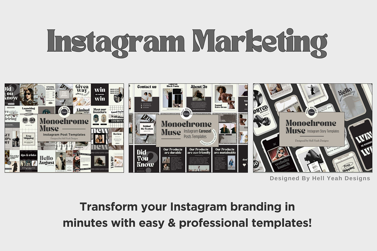 Monochrome Muse Starter Branding Kit preview 6