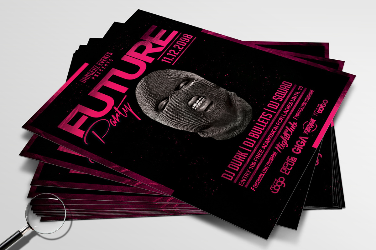 Future Party | Urban Flyer Template, a Flyer Template by GIGA-TEMPLATE (Photo 3 of 5)