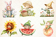 Summer Elves Sublimation Clipart, an Illustration by Rose Art (Thumbnail 2 of 4)